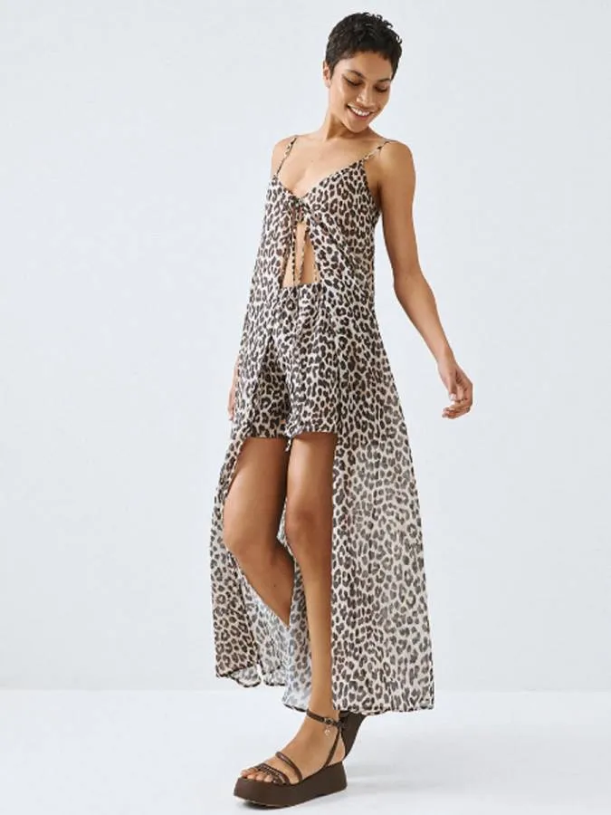 ACCESS - Γυναικείο φόρεμα 63-3419-LEOPAR