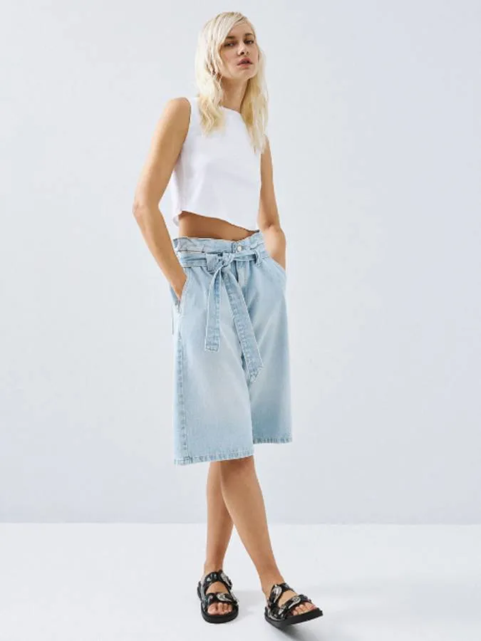 ACCESS - Γυναικεία βερμούδα 63-5303-SIEL