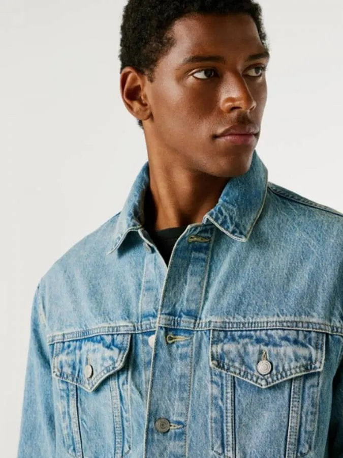 PEPE JEANS - Ανδρικό πανωφόρι REGULAR JACKET PM40271593V1 (000) Denim