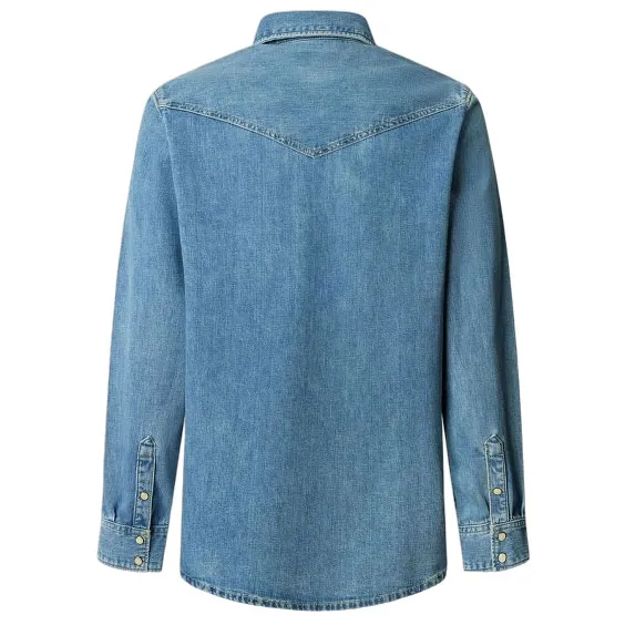 PEPE JEANS - Ανδρικό πουκάμισο AUTHENTIC SHIRT BROOKS PM30909153V2 (000) Denim