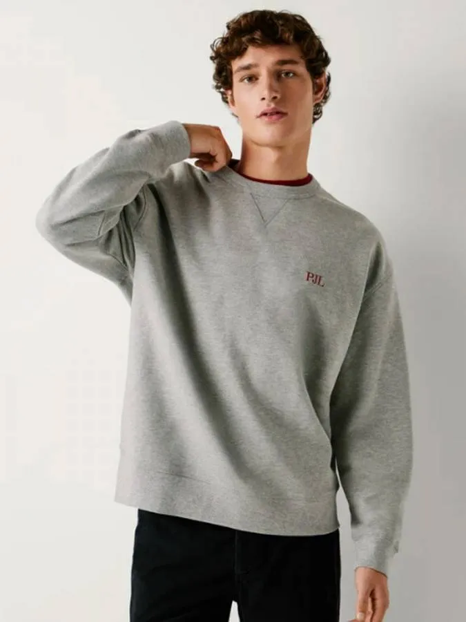 PEPE JEANS - Ανδρικό φούτερ GARRET CREW PM5800070 (933) Marl Grey