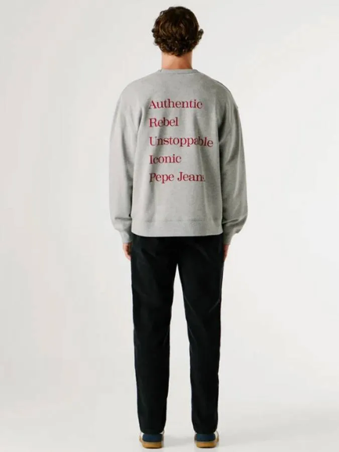 PEPE JEANS - Ανδρικό φούτερ GARRET CREW PM5800070 (933) Marl Grey