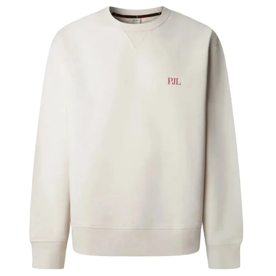 PEPE JEANS - Ανδρικό φούτερ GARRET CREW PM5800070 (804) Ivory White