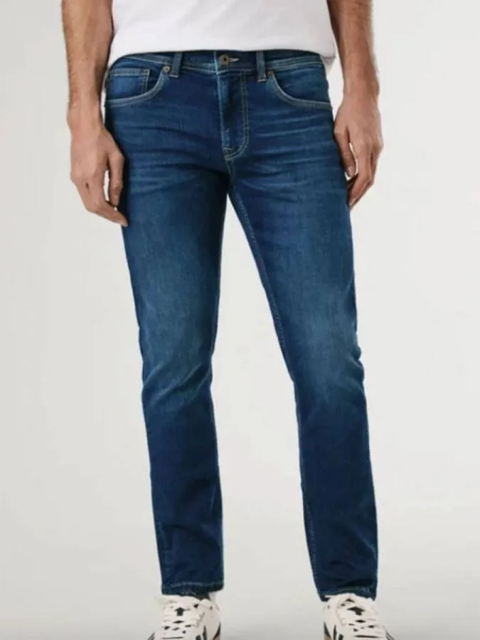 PEPE JEANS - Ανδρικό jean SLIM GYMDIGO JEANS TRACK PM2073895AG2 (000) Denim
