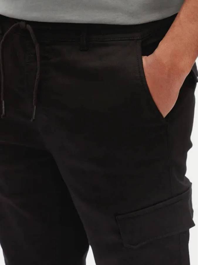 PEPE JEANS - Ανδρικό παντελόνι GYMDIGO CARGO PANT PM211725 (999) Black