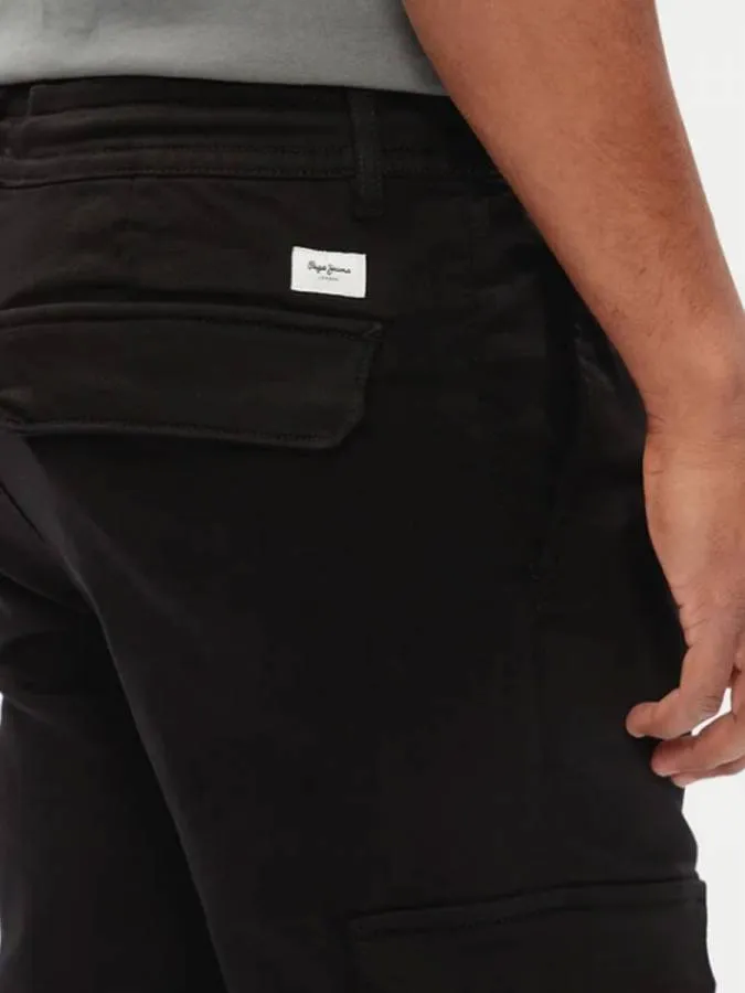 PEPE JEANS - Ανδρικό παντελόνι GYMDIGO CARGO PANT PM211725 (999) Black