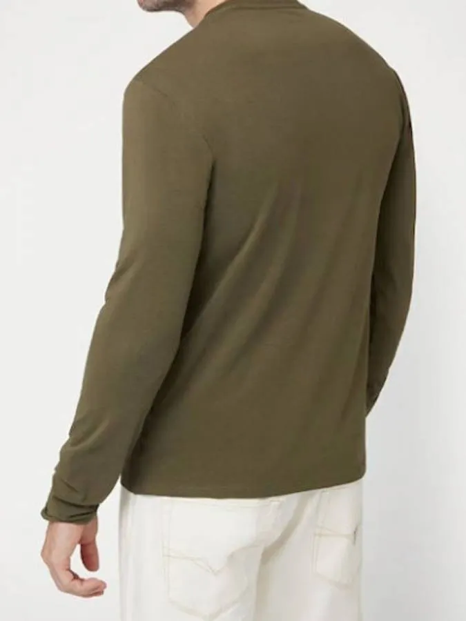 GUESS - Ανδρική μπλούζα Slim Fit M2YI28J1314-G8F6 Λαδί