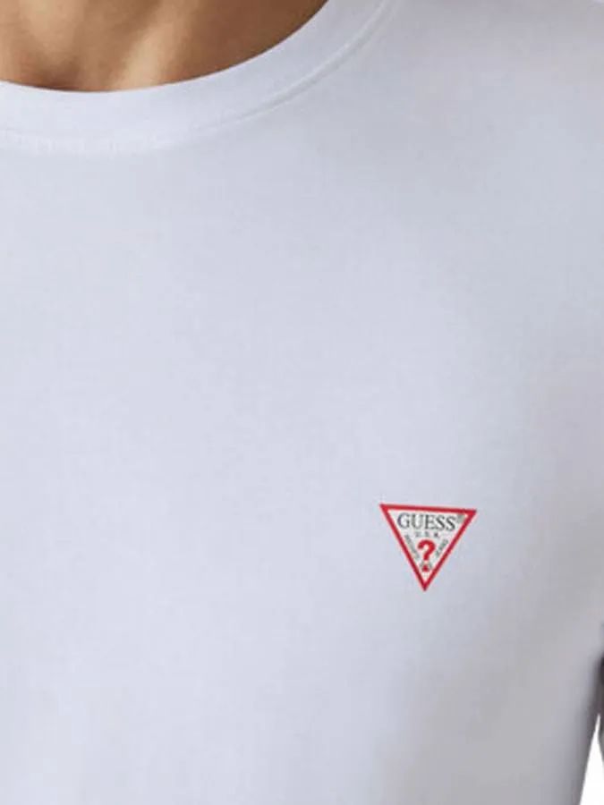 GUESS - Ανδρική μπλούζα Slim Fit M2YI28J1314-G011 Λευκό