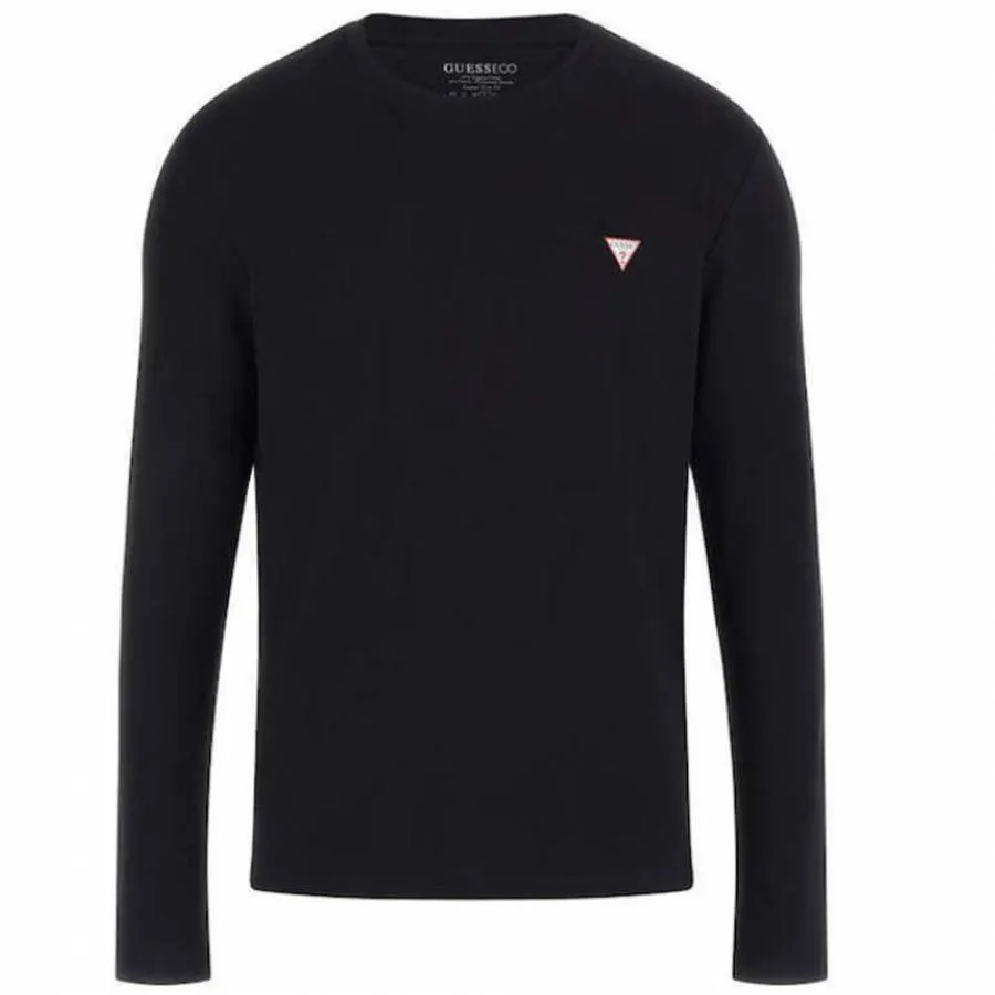 GUESS - Ανδρική μπλούζα Slim Fit M2YI28J1314-JBLK Μαύρο