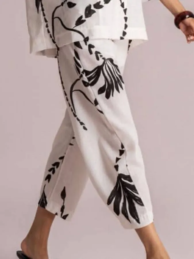 MOUTAKI - Γυναικείο παντελόνι 26.03.25 Multi