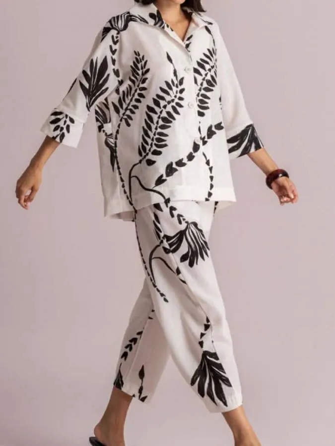 MOUTAKI - Γυναικείο παντελόνι 26.03.25 Multi