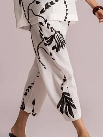 MOUTAKI - Γυναικείο παντελόνι 26.03.25 Multi