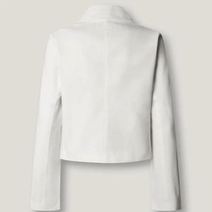 PEPE JEANS - Γυναικείο jacket Cropped Fit Twill Jacket PL4024449 (800) White