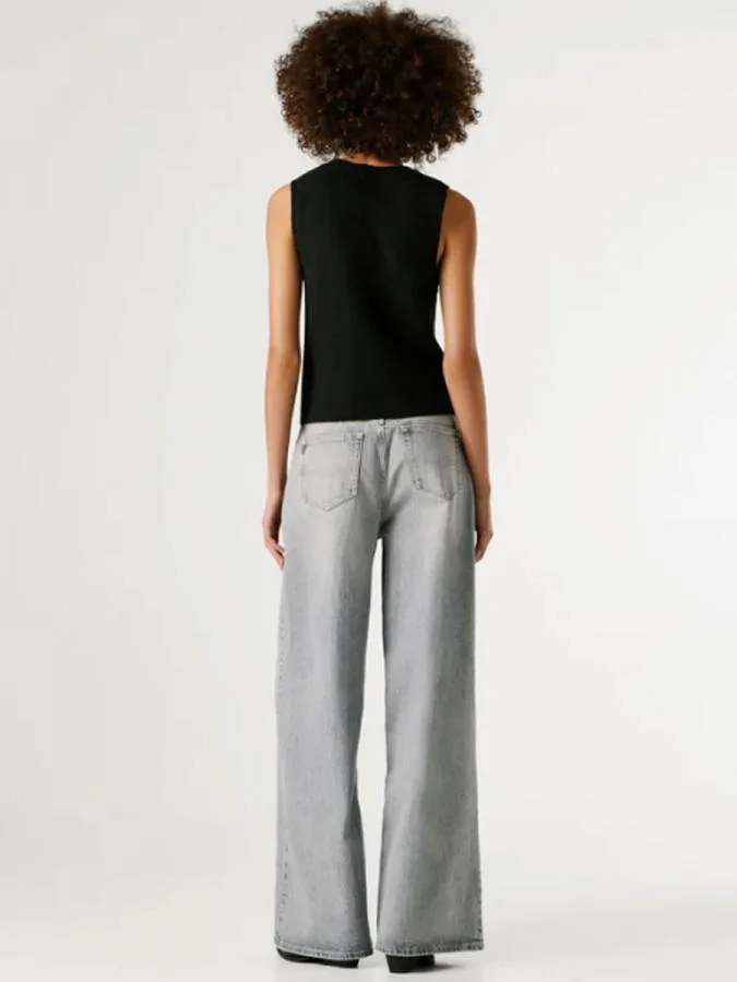 PEPE JEANS - Γυναικείο jean High-Rise Wide Fit Jeans - Jaimy PL2047404 (8VA) Vintage Stone Grey