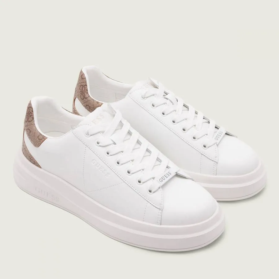 GUESS - Αντρικό Sneakers Elba με λογότυπο 4G FMPVIBLEA12 Λευκό