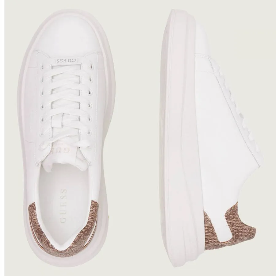 GUESS - Αντρικό Sneakers Elba με λογότυπο 4G FMPVIBLEA12 Λευκό