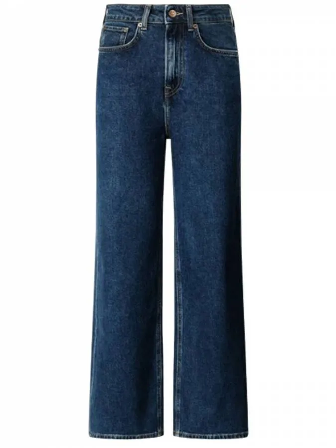 PEPE JEANS - Γυναικείο jean High-Rise Straight Fit Jeans - Lexa PL2047318 (5SA) Stone Wash Royal Blue