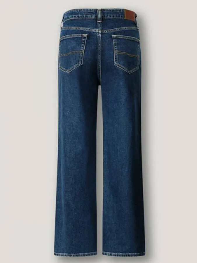 PEPE JEANS - Γυναικείο jean High-Rise Straight Fit Jeans - Lexa PL2047318 (5SA) Stone Wash Royal Blue