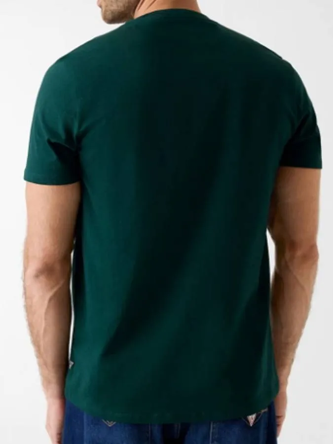 GUESS - Ανδρικό T-shirt Slim Fit M6RI09I3Z14-G8J3 Πράσινο