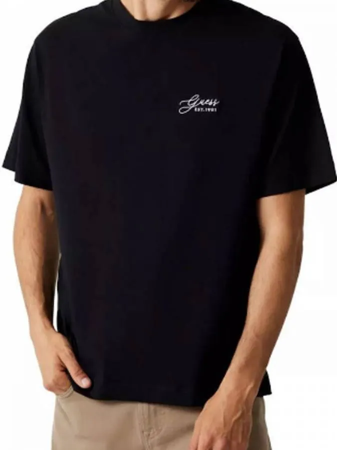 GUESS - Ανδρικό T-shirt Regular Fit M6RI14I3Z14-JBLK Μαύρο