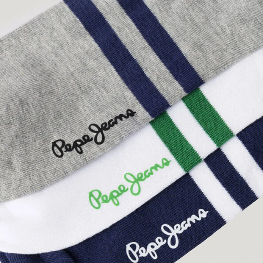 PEPE JEANS - Ανδρικές κάλτσες SOLID NS 3P PMU300007 (933) Multi