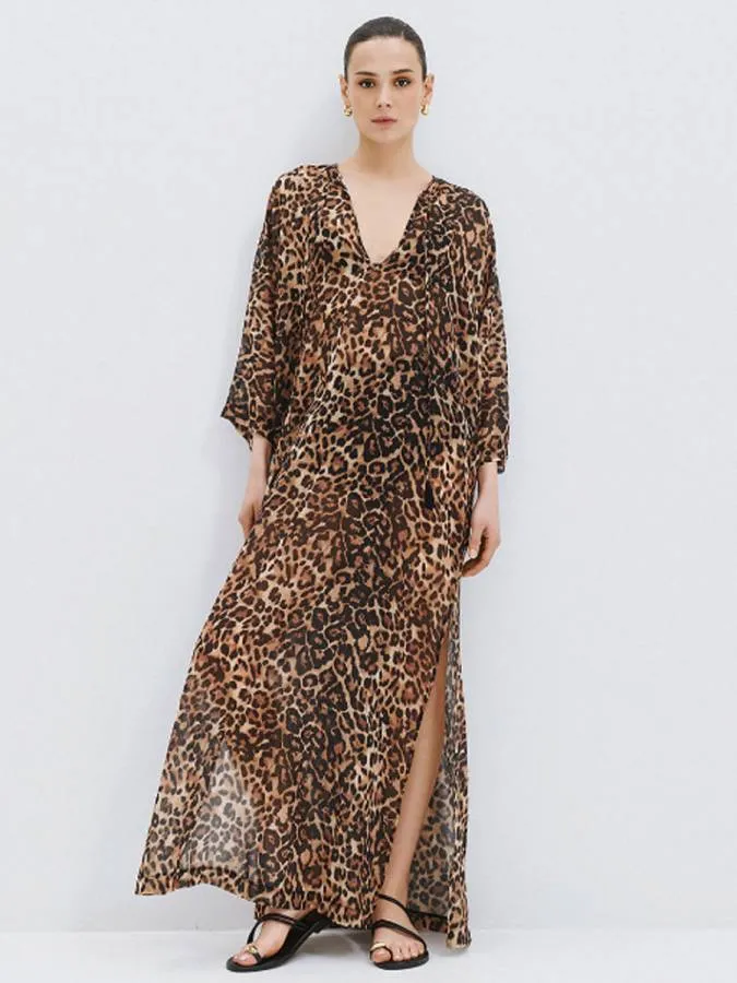 ACCESS - Γυναικείο φόρεμα 63-3413-LEOPAR