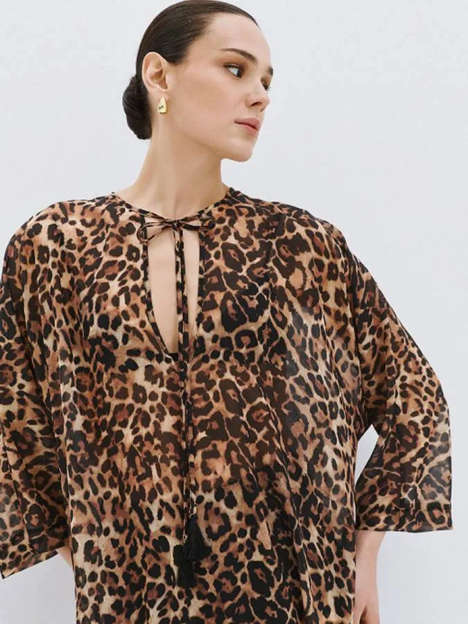 ACCESS - Γυναικείο φόρεμα 63-3413-LEOPAR