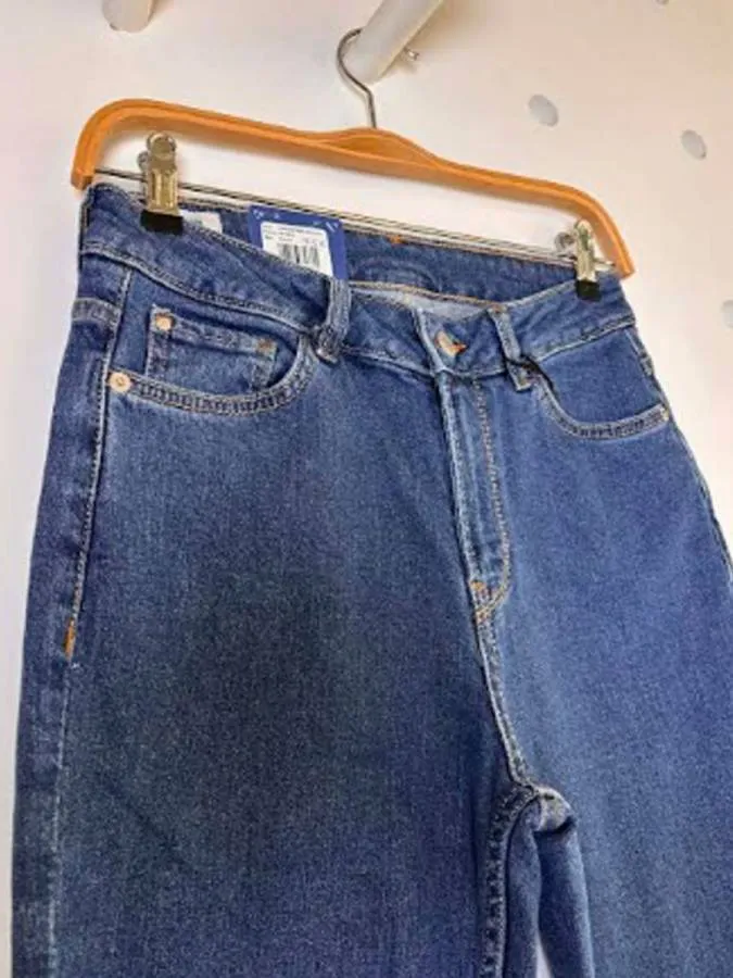 PEPE JEANS - Γυναικείο jean High-Rise Taper Fit Jeans - Violet PL204176 (000) Medium Dark Wiser