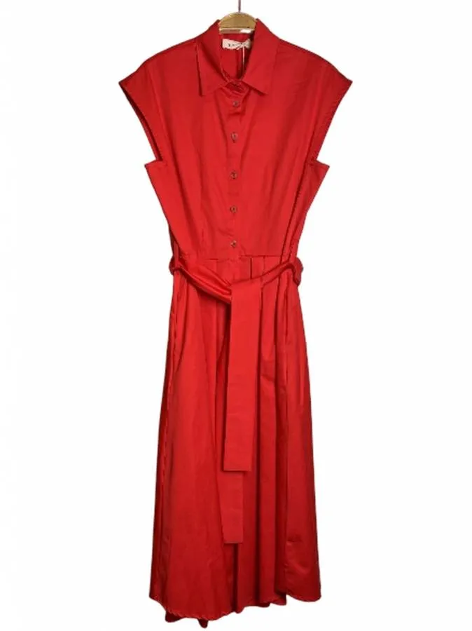 MOUTAKI - Γυναικείο φόρεμα 26.07.15 Κόκκινο