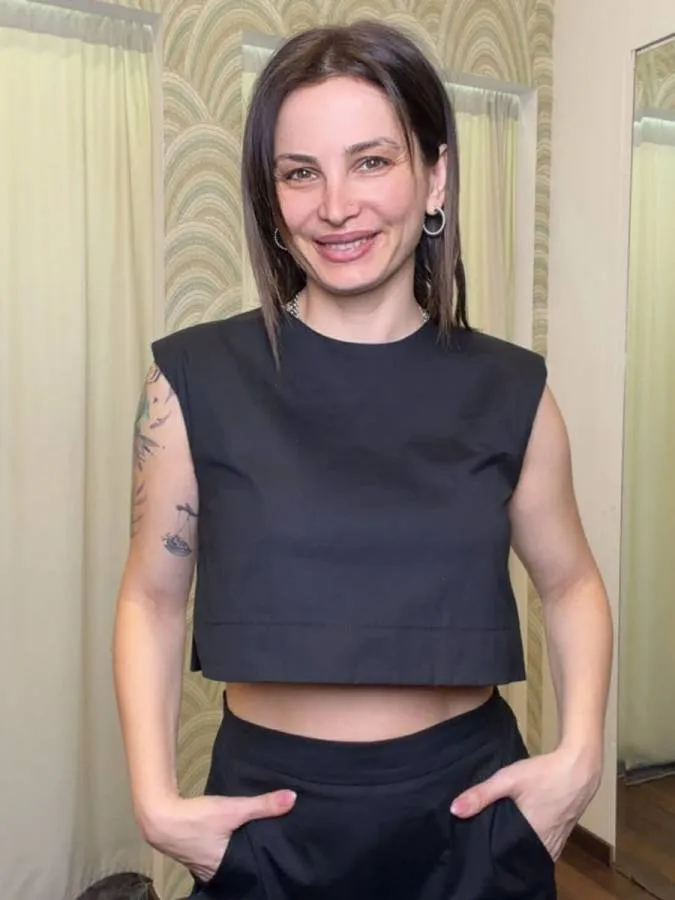 MOUTAKI - Γυναικείο τοπ 26.01.56 Μαύρο