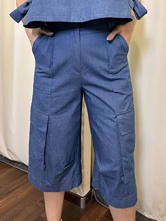 MOUTAKI - Γυναικεία παντελόνα 26.03.35 Μπλε