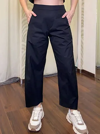 MOUTAKI - Γυναικείο παντελόνι 26.03.06 Μαύρο