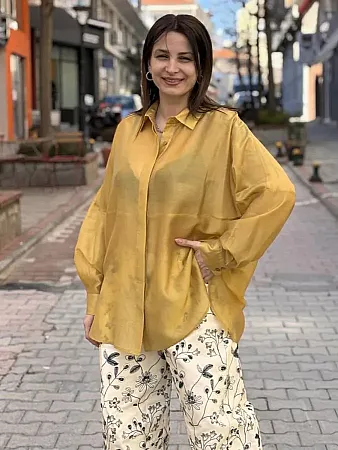 ACCESS - Γυναικείο πουκάμισο 63-7071-YELLW