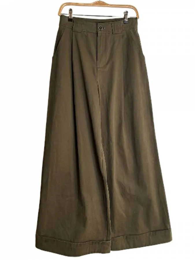 LUMINA - Γυναικεία παντελόνα LC260110 Verde Militaire