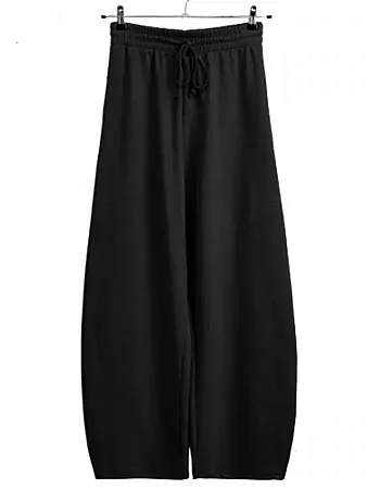 LUMINA - Γυναικείο παντελόνι L9329 Μαύρο