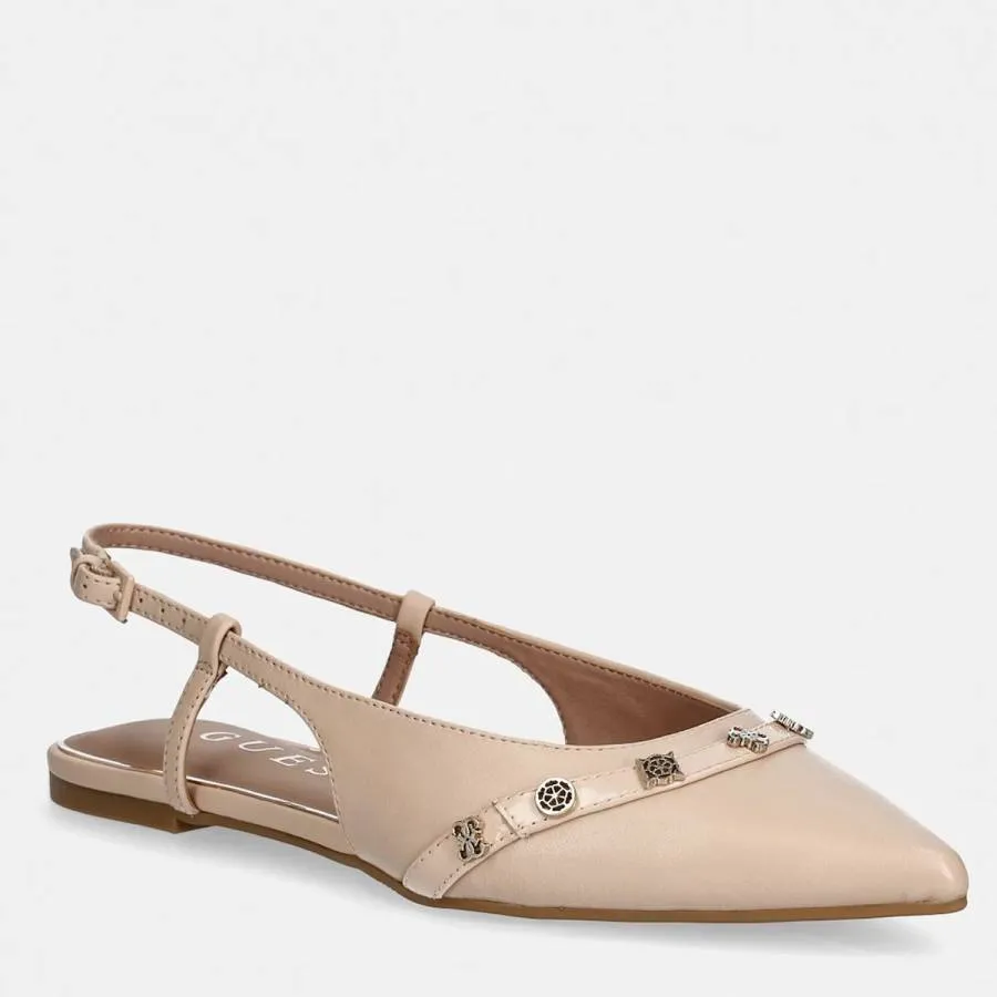 GUESS - Γυναικεία Μπαλαρίνα με λουράκια DORLEE FLPDORLEA05 Μπέζ