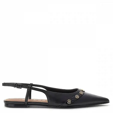 GUESS - Γυναικεία Μπαλαρίνα με λουράκια DORLEE FLPDORLEA05 Μαύρο