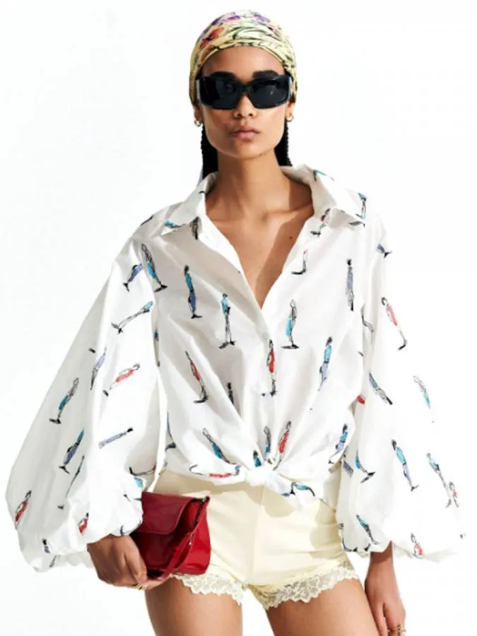 LUMINA - Γυναικείο πουκάμισο LC260104 Λευκό