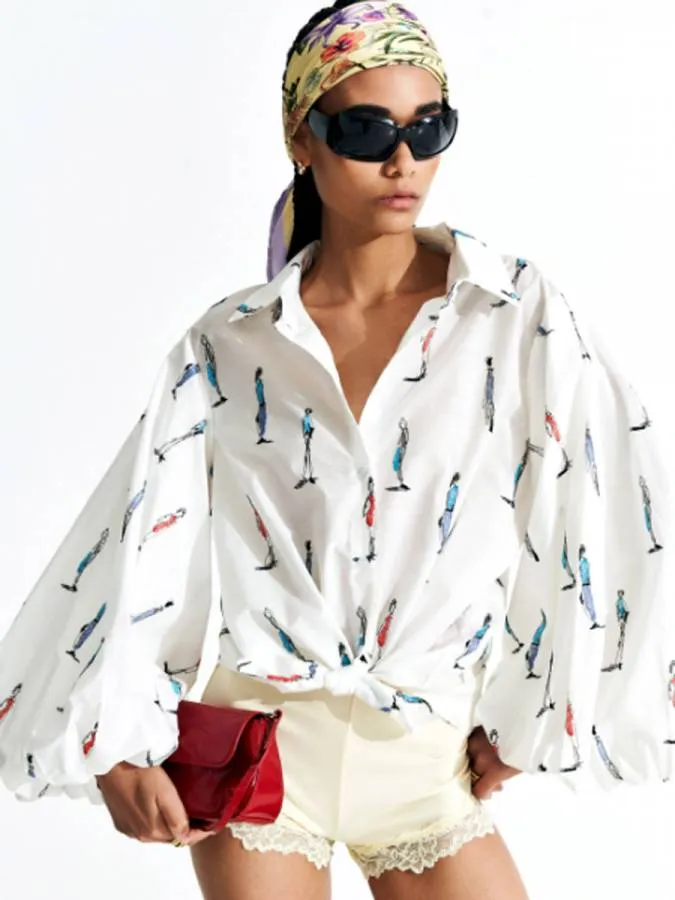 LUMINA - Γυναικείο πουκάμισο LC260104 Λευκό