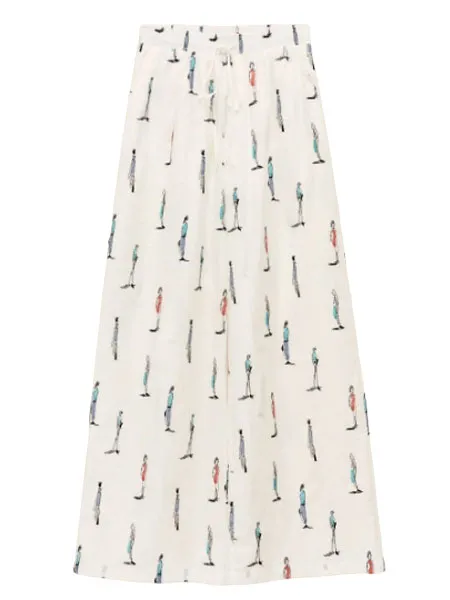 LUMINA - Γυναικείο παντελόνι LC260105 Λευκό