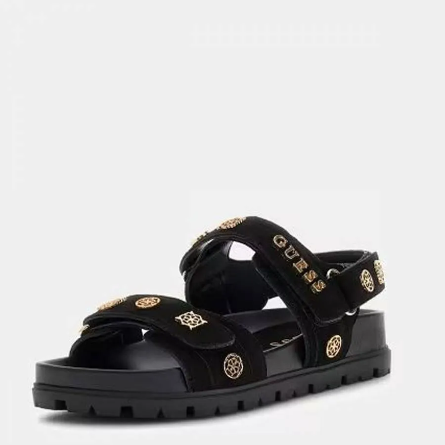 GUESS - Γυναικεία πέδιλο με λουράκια FLORIZI  FLPFLOESU03 Μαύρο