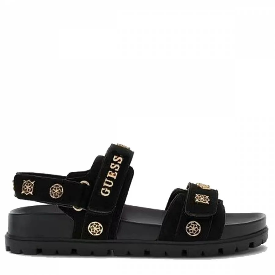 GUESS - Γυναικεία πέδιλο με λουράκια FLORIZI  FLPFLOESU03 Μαύρο