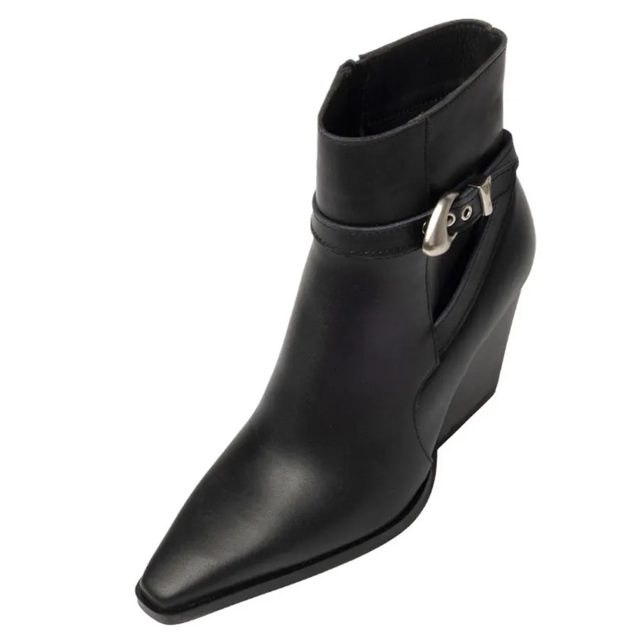 SANTE - Γυναικεία μποτάκια με ιδιαίτερα άνετη φόρμα 25-551-01 Μαύρο