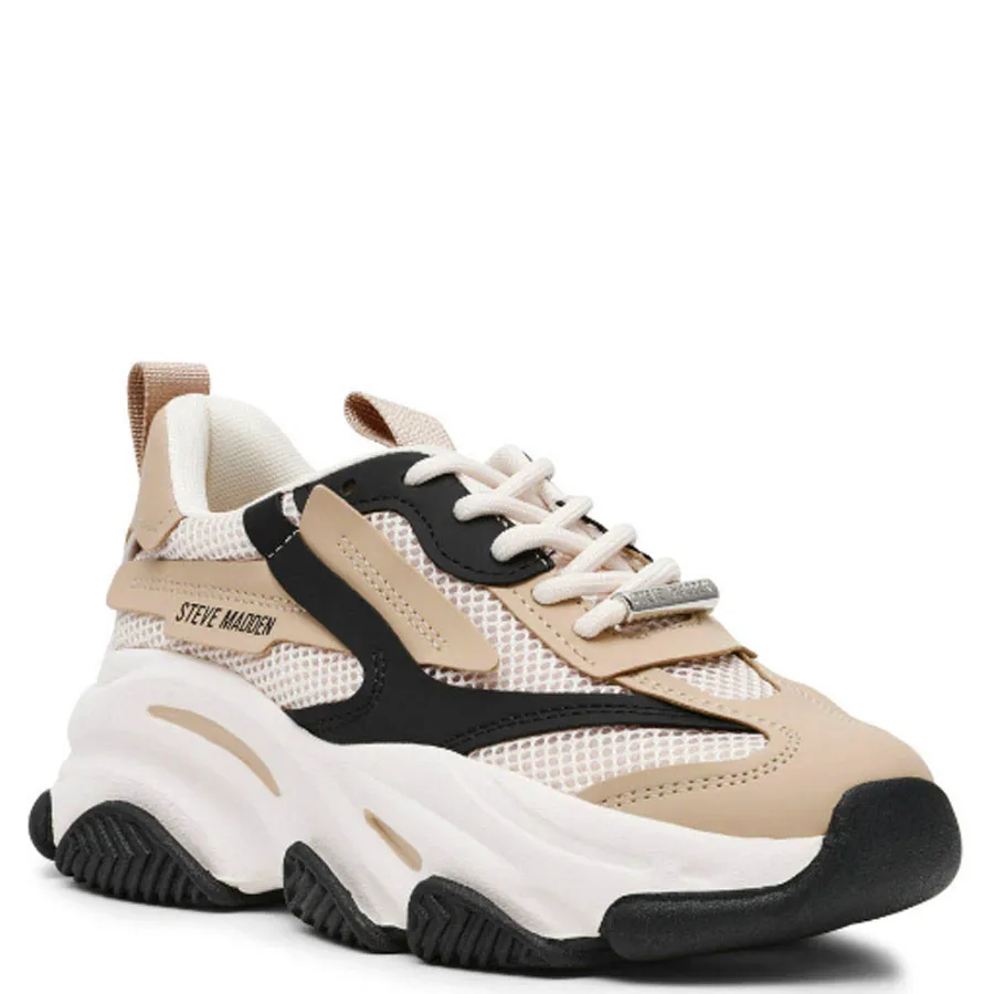 STEVE MADDEN - Γυναικεία sneakers POSSESSION-E 11004652-IB1 Irish/Black Silver