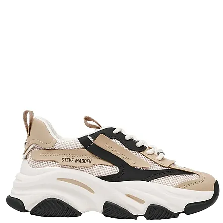 STEVE MADDEN - Γυναικεία sneakers POSSESSION-E 11004652-IB1 Irish/Black Silver