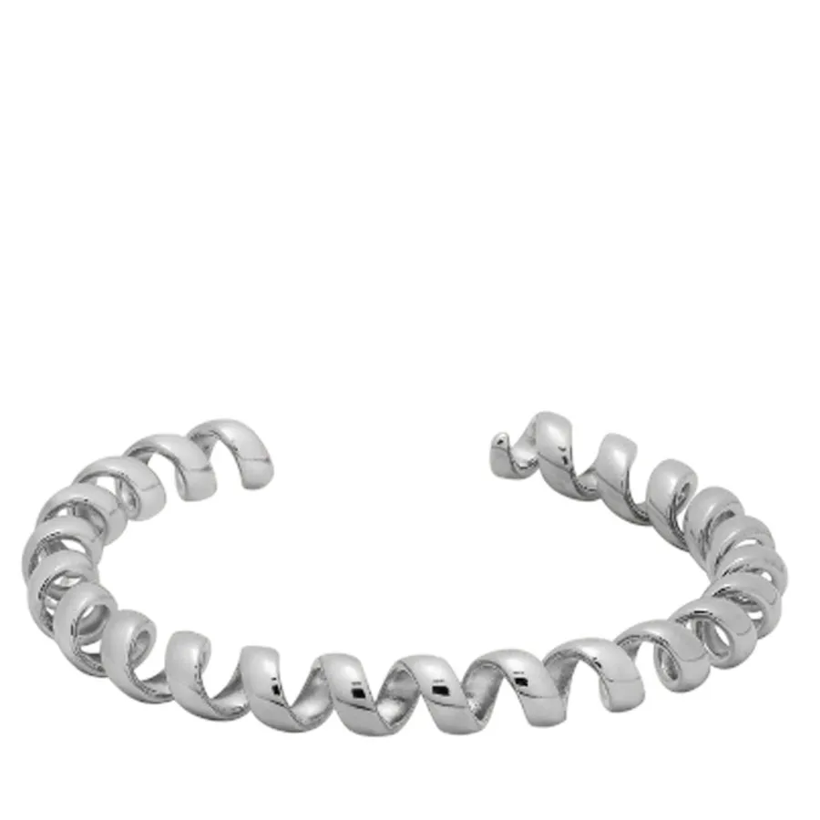 ALMYNOMA - Γυναικείο κολιέ SPIRAL CUFF Silver