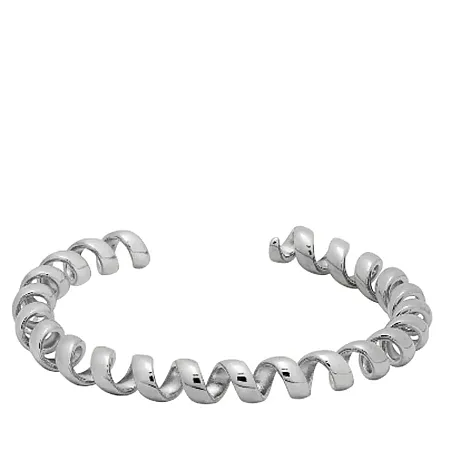 ALMYNOMA - Γυναικείο κολιέ SPIRAL CUFF Silver