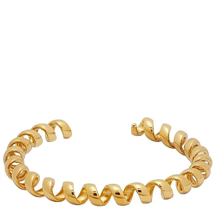ALMYNOMA - Γυναικείο βραχιόλι SPIRAL CUFF Gold