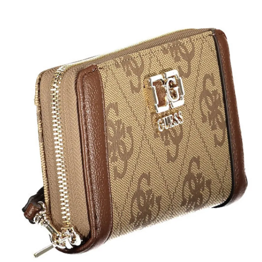 GUESS - Γυναικείο πορτοφόλι KARNILLA LOGO SLG OS9901146 Latte Logo/Brown