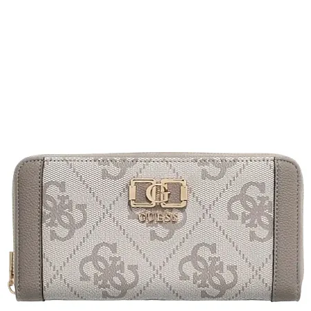 GUESS - Γυναικείο πορτοφόλι KARNILLA LOGO SLG OS9901146 Dark Taupe Logo
